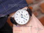 Perfect Replica Longines White Moonphase Dial Arabic Markers Stainless Steel Round Bezel 40mm Men's Watch